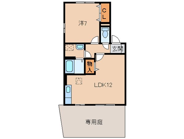 海南駅 バス12分  浜の宮下車：停歩5分 1階の物件間取画像